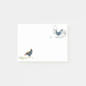Huhn-Kratzer Post-it Klebezettel (Vorderseite)