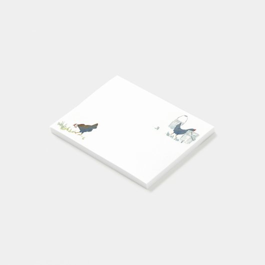 Huhn-Kratzer Post-it Klebezettel (angewinkelt)