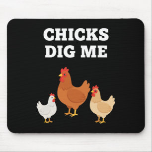 Huhn, Küken finden mich Hühnertrupp Schwung Mousepad