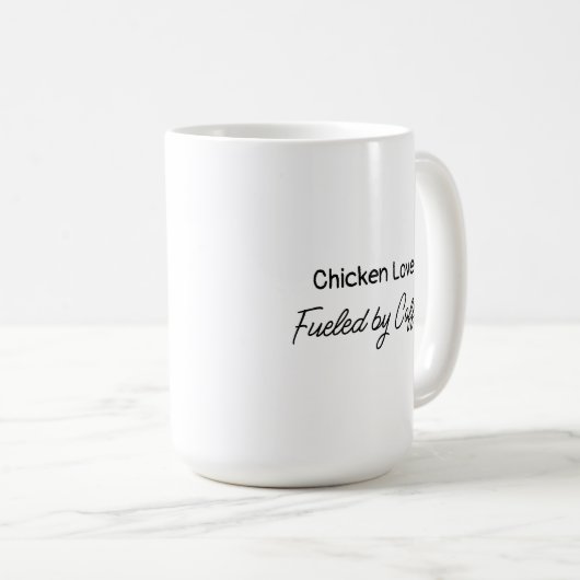 Huhn Lover mit Kaffee gespeist Kaffeetasse (VorderseiteRechts)