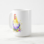Huhn Lover mit Kaffee gespeist Kaffeetasse (Vorderseite Links)