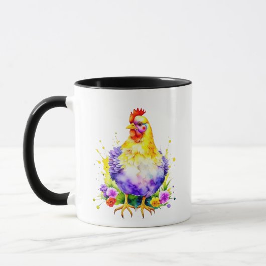Huhn Lover mit Kaffee gespeist Tasse (Links)