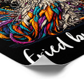 Huhn Lustig Gebraten Aber Fantastisch Grafik Fraue Poster (Ecke)