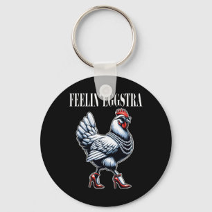 Huhn Lustiges Gefühl Eggstra Grafik Frauen Huhn Schlüsselanhänger