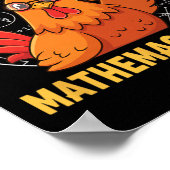 Huhn, Mathemahuhn Math Henne Poster (Ecke)