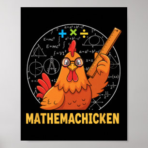 Huhn, Mathemahuhn Math Henne Poster