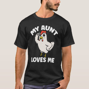Huhn Meine Tante liebt mich für Neffe und Nichte T-Shirt