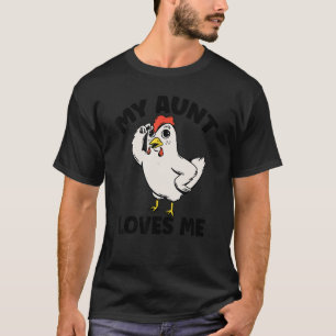 Huhn Meine Tante liebt mich für Neffe und Nichte T-Shirt