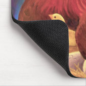 Huhn mit der Küken-Bauernhof-Kunst - multi Mousepad (Ecke)