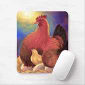 Huhn mit der Küken-Bauernhof-Kunst - multi Mousepad (Mit Mouse)