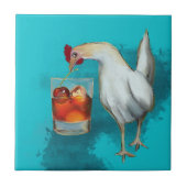 Huhn mit Manhattan Fliese (Vorderseite)