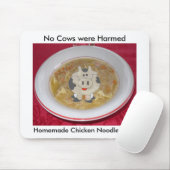 Huhn Nudelsuppe1, Kuh, keine Kühe wurden geerntet, Mousepad (Mit Mouse)