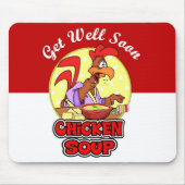Huhn-Nudelsuppe Mousepad (Vorne)