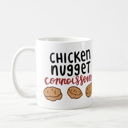Huhn-Nugget-Kenner Kaffeetasse (Links)