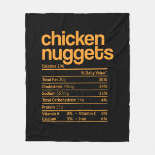 Huhn Nuggets Nutrition Facts Funny Erntedank Fleecedecke
