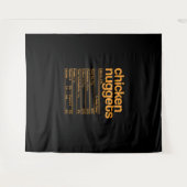 Huhn Nuggets Nutrition Facts Funny Erntedank Wandteppich (Vorderseite (Horizontal))