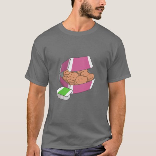 Huhn-Nuggets T-Shirt (Vorderseite)