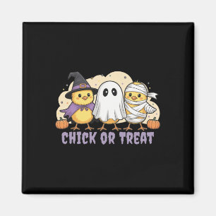 Huhn oder behandeln Hühner Hexe Halloween Kostüm M Magnet