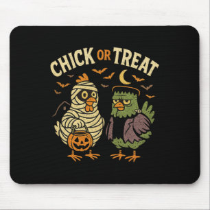 Huhn oder Behandle Shirt Huhn Halloween Shirt Dist Mousepad