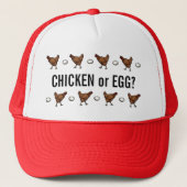Huhn oder das Ei? Truckerkappe (Vorderseite)