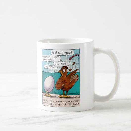 Huhn oder die Ei-Tasse Kaffeetasse (Rechts)