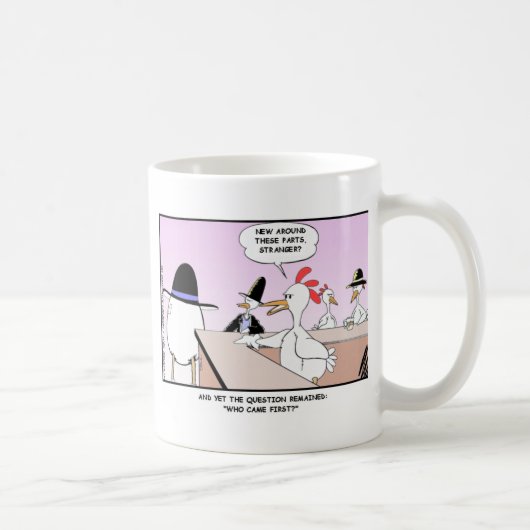 Huhn oder Ei? Funny Gifts & Sammlerstücke Kaffeetasse (Rechts)