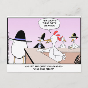 Huhn oder Ei? Lustige Geschenke & Sammlerstücke Postkarte