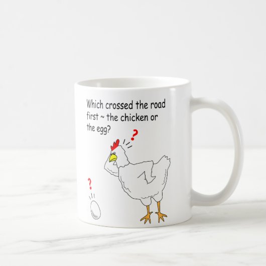 Huhn-oder Ei-Tasse Kaffeetasse (Rechts)