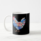 Huhn Patchwork-Hasen-Eier Kaninchen Frohe Ostern D Kaffeetasse (Links)
