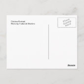 Huhn-Porträt Postkarte (Rückseite)