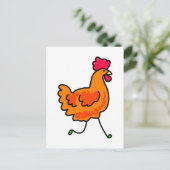 Huhn Postkarte (Stehend Vorderseite)