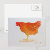 Huhn Postkarte (Vorne/Hinten)