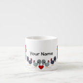 Huhn-Ranch Expresso Tasse (Vorderseite)