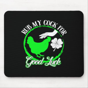 Huhn reibe mich für viel Glück St. Patricks Tag Mousepad