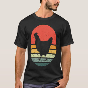 Huhn Retro Vintage Huhn Bauer T-Shirt