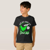 Huhn Rub My For Viel Glück St Patricks Day T-Shirt (Vorne ganz)