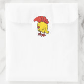 Huhn Runder Aufkleber (Tasche)