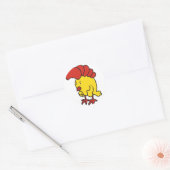 Huhn Runder Aufkleber (Umschlag)