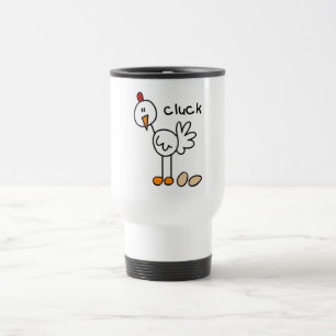 Huhn sagt Cluck T-Shirts und Geschenke Reisebecher