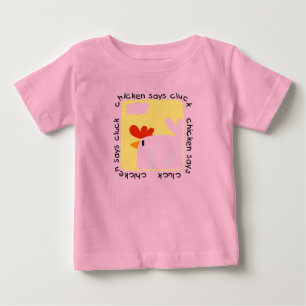 Huhn sagt Gluckern-T-Shirts und Geschenke Baby T-shirt