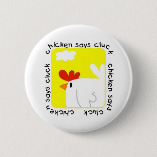 Huhn sagt Gluckern-T-Shirts und Geschenke Button