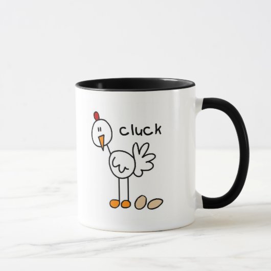 Huhn sagt Gluckern-T-Shirts und Geschenke Tasse (Rechts)