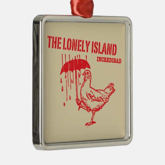 Huhn Silbernes Ornament (Rechts)