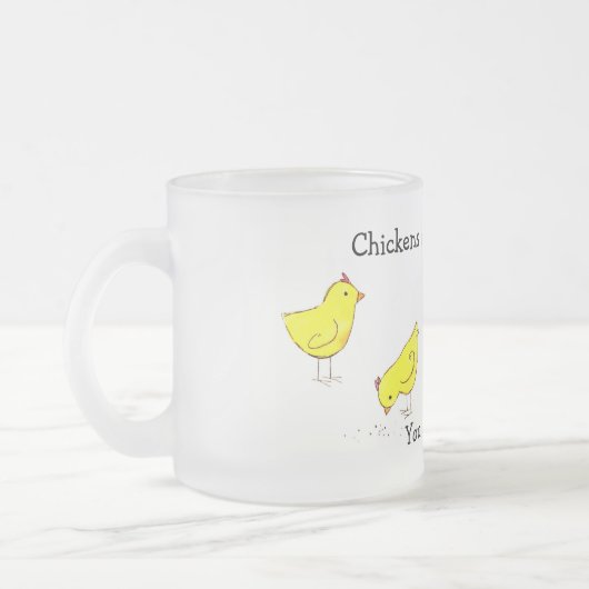Huhn sind wie Kartoffelchip-Tasse Mattglastasse (Links)