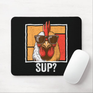 Huhn Sonnenbrille Tierfarm Lustig Für Landwirt Mousepad