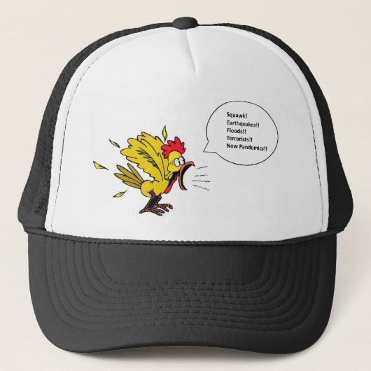 Huhn spricht Hut Truckerkappe (Vorderseite)