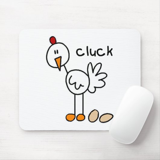 Huhn-Strichmännchen Mousepad (Mit Mouse)