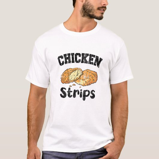 Huhn Strips Funny Fricken Frische Pasta machen T-Shirt (Vorderseite)