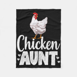 Huhn Tante Lustig Landwirt Tier Fleecedecke