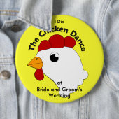 Huhn-Tanz-Hochzeit KRW enorme kundenspezifische Button (Beispiel)